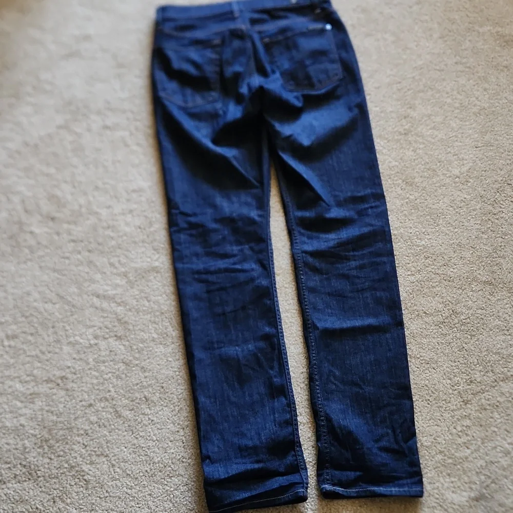 7 For All Mankind Jeans Mens Straight Blue Sz 30